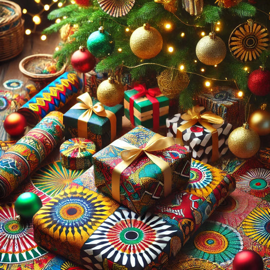 "Celebrate Christmas with African Wax Print Fabrics | Unique Gift & Décor Ideas"