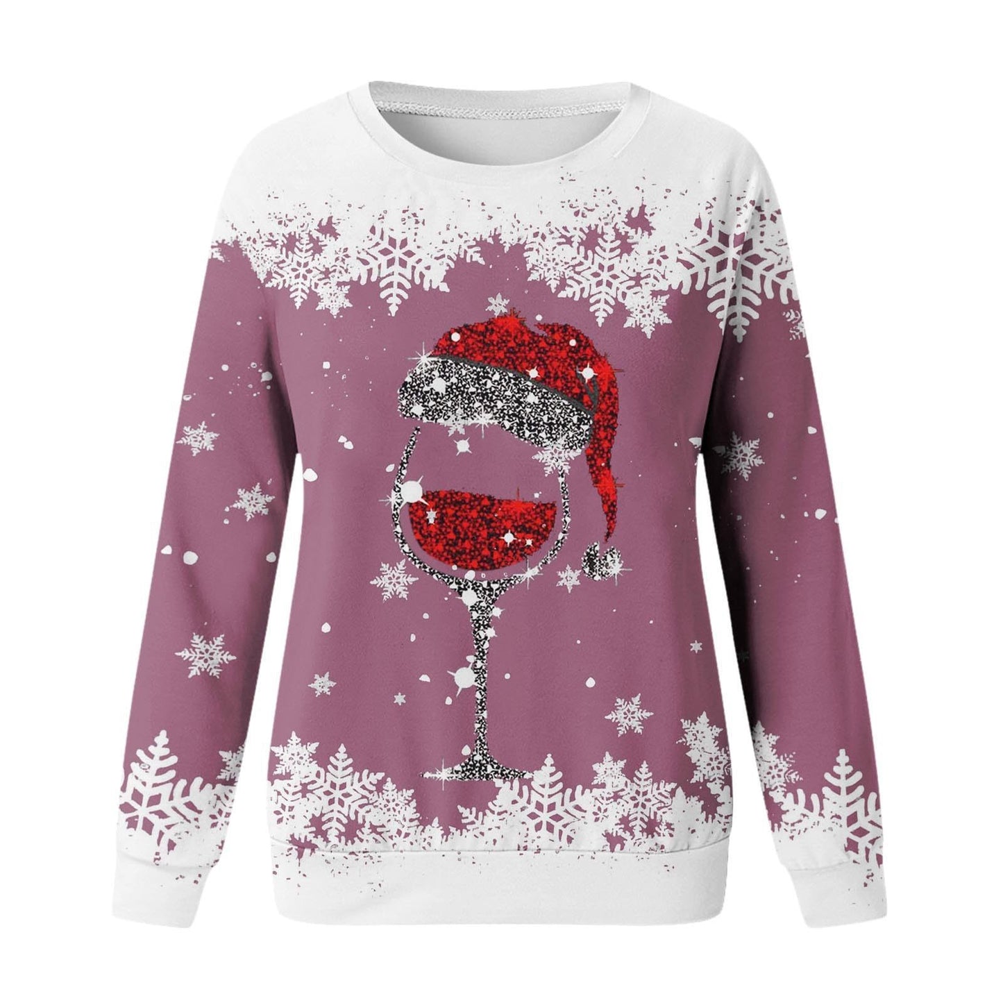 Christmas New Women's Round Neck Sweater 3D Digital Printing Casual Women's Clothing