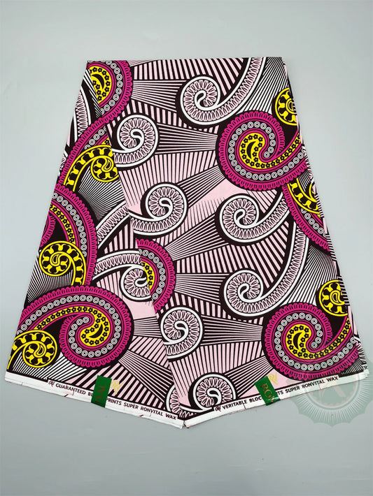 New Hot Sale African Wax Fabric Cotton Material Nigerian Ankara Block Prints Batik High Quality Sewing Cloth