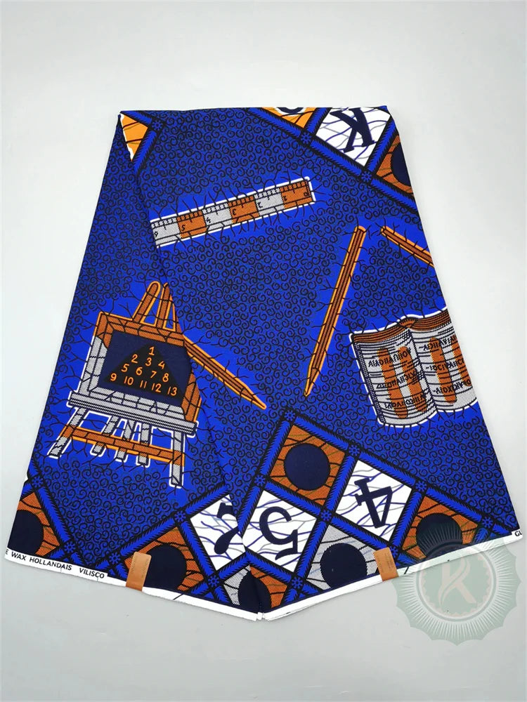 Classical Veritable Wax Guaranteed Real wax print fabric dutch pagne africa Dress 100% cotton 6yards