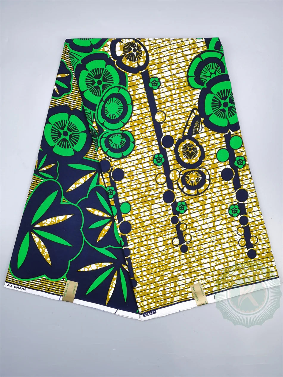 Veritable Wax Guaranteed Real High Quality wax print fabric Pagne African Ankara abc