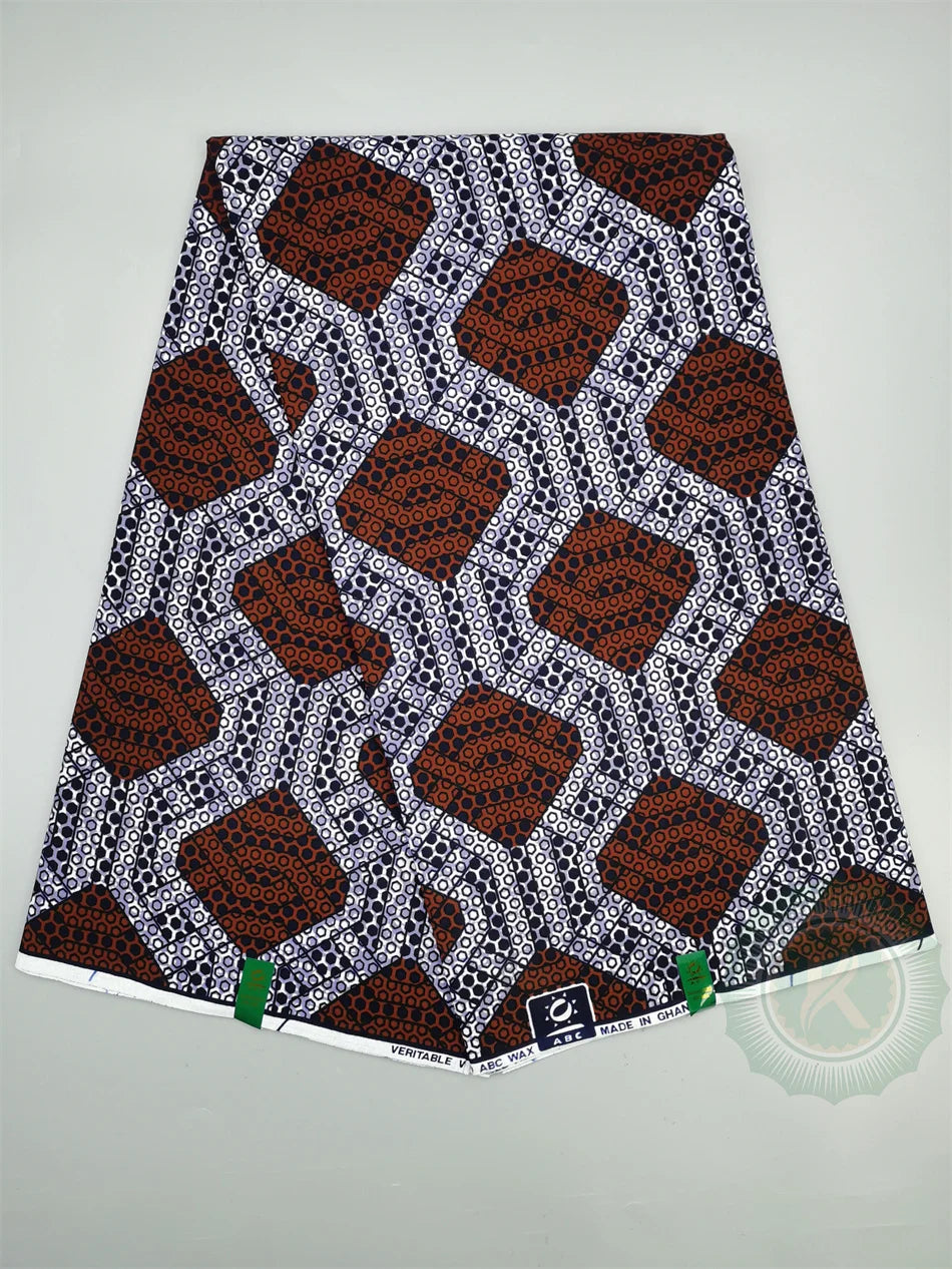 Veritable Wax Guaranteed Real High Quality wax print fabric Pagne African Ankara abc