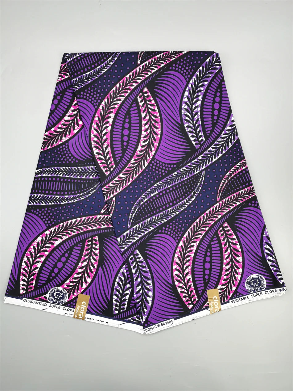 New Nigerian African Wax Fabrics Cotton Print super real wax   Ankara High Quality Original Pagne Veritable Super-w  Material