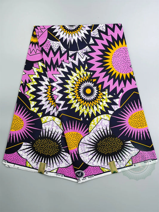 New Nigerian African Wax Fabrics Cotton Print super real wax   Ankara High Quality Original Pagne Veritable Super-w  Material