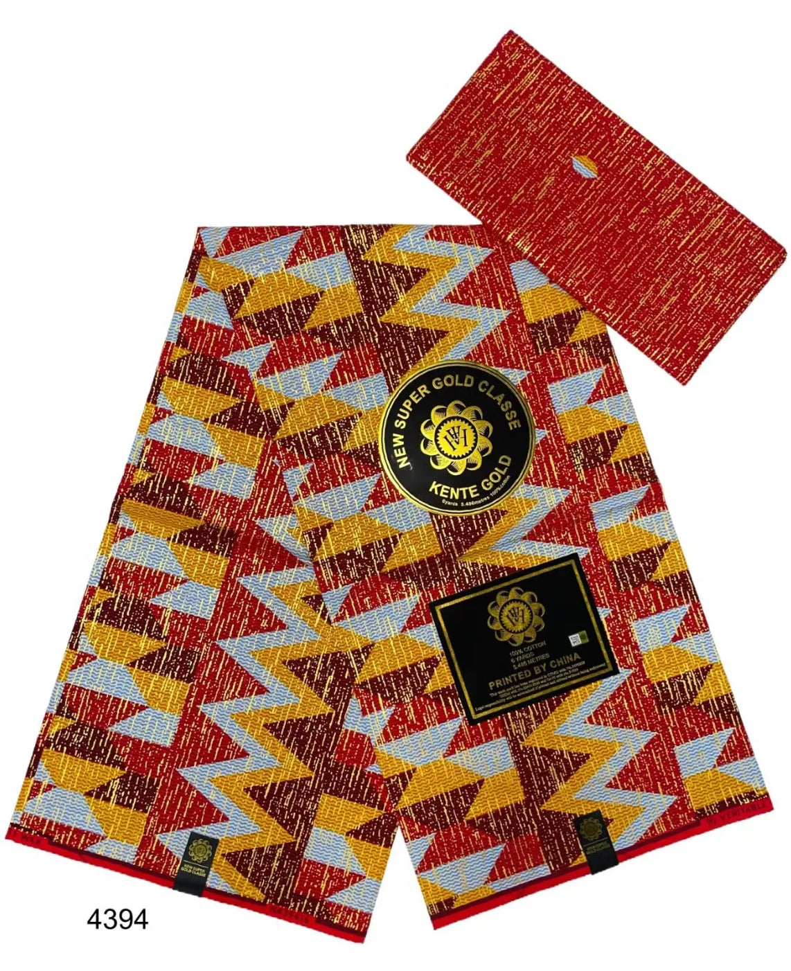 Ankara African Fabric kente gold Real Wax Fabric Nigeria Ghana Style Tissu Sewing Dress Craft  DIY 100% Cotton